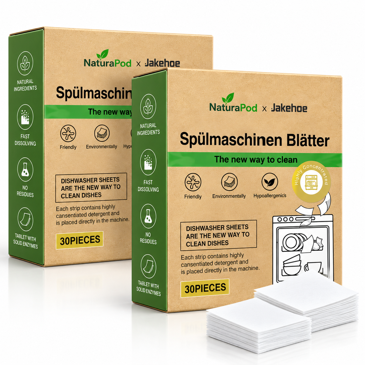 NaturaPod Dishwasher Cleaning Sheets